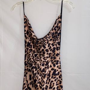 Amanda Uprichard silk leopard dress